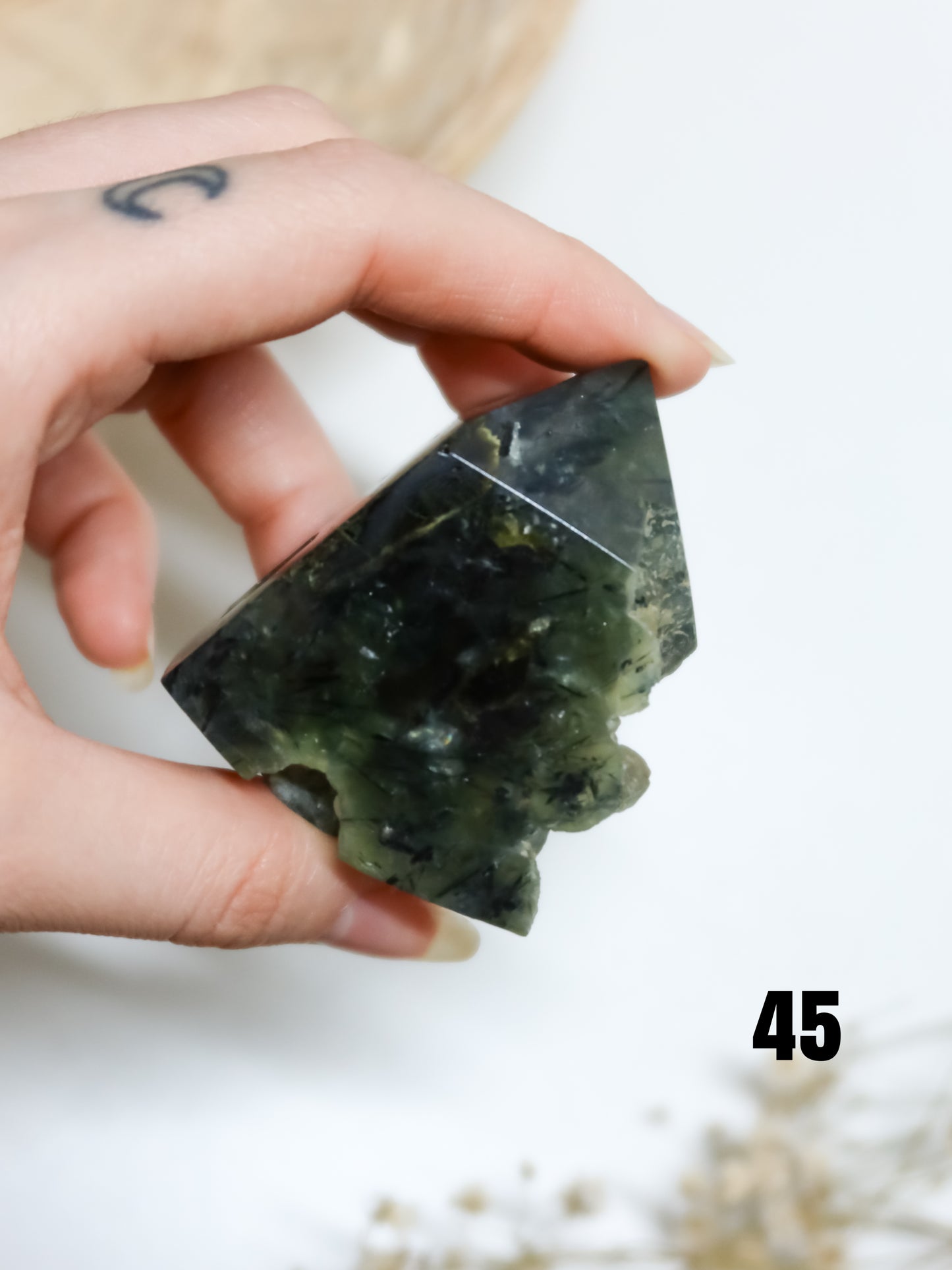 Torre in Prehnite con Epidoto