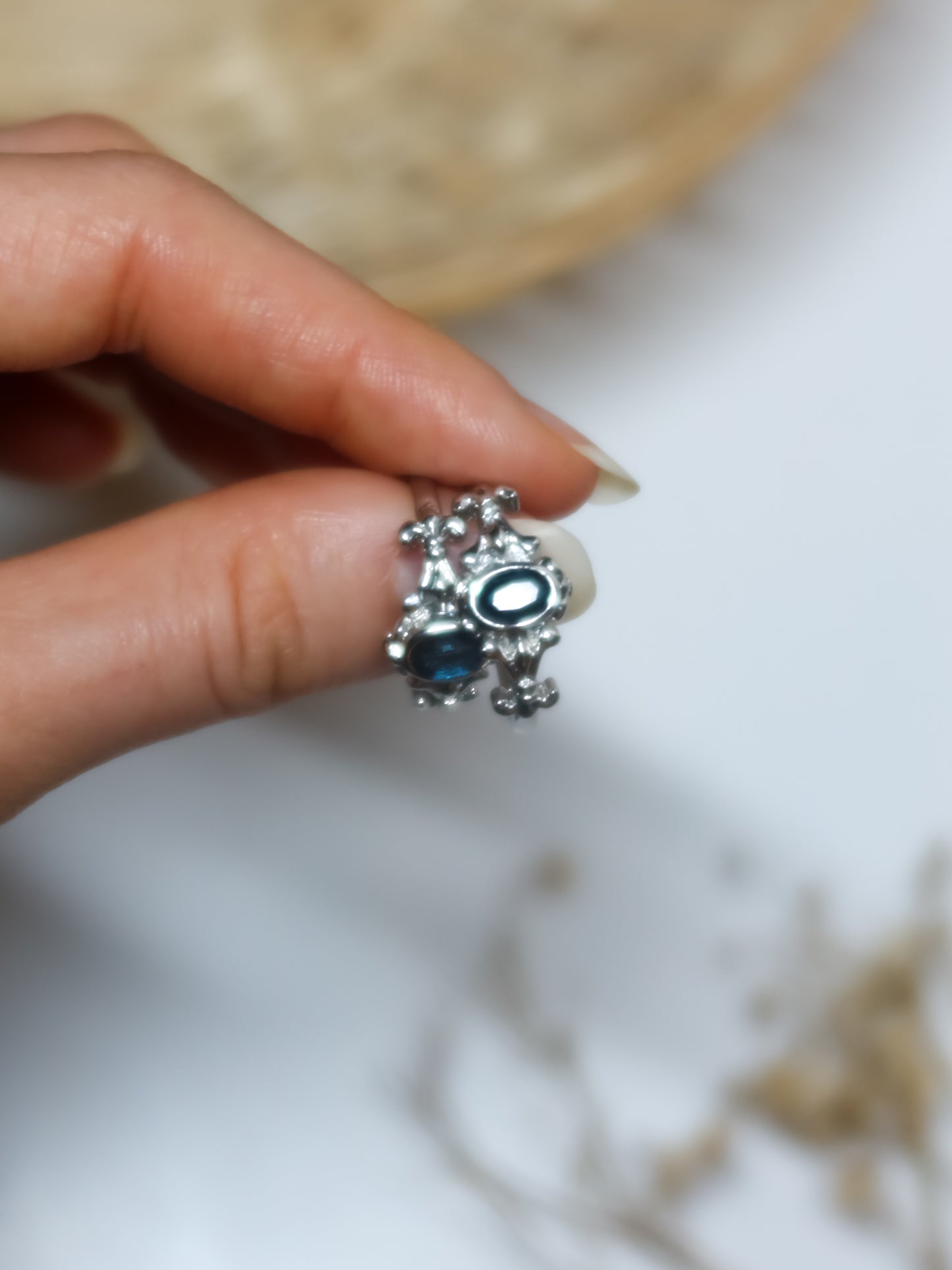 Anello in Topazio Blu