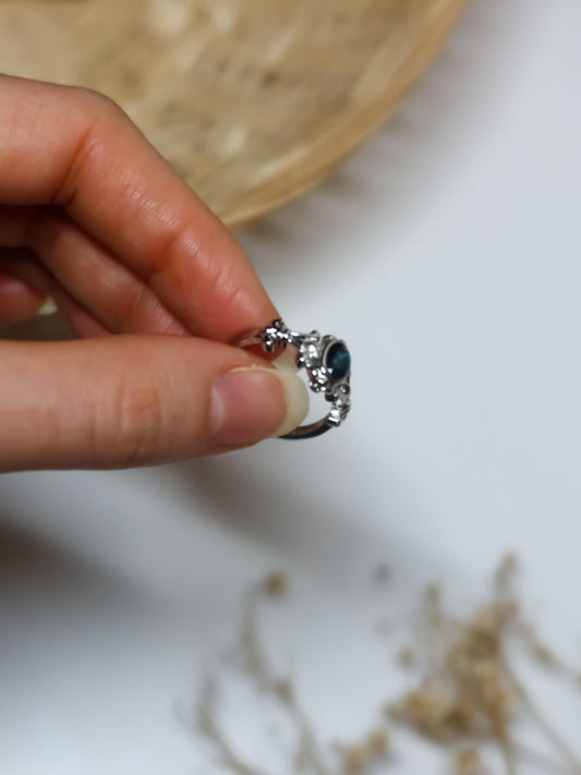 Anello in Topazio Blu