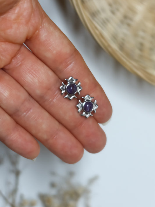 Orecchini in Ciaroite a Croce (Argento 925)