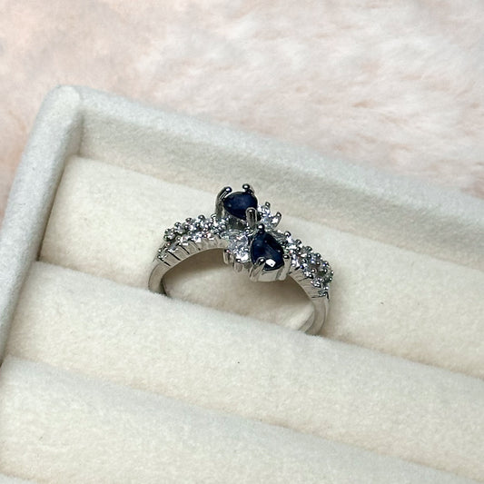 ANELLO DUSK IN TOPAZIO BLU