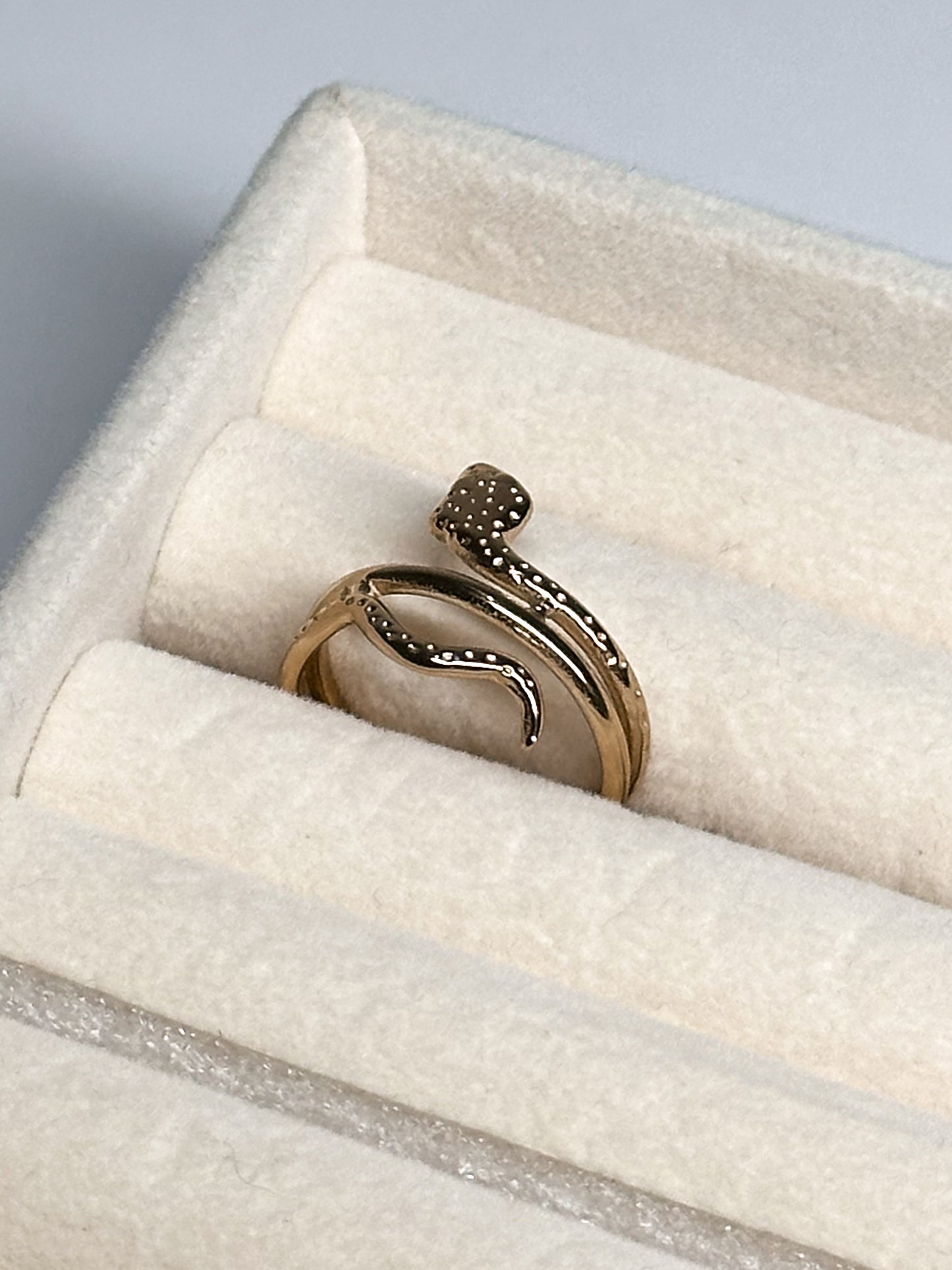 ANELLO SERPENTE GOLD (ACCIAIO INOX)