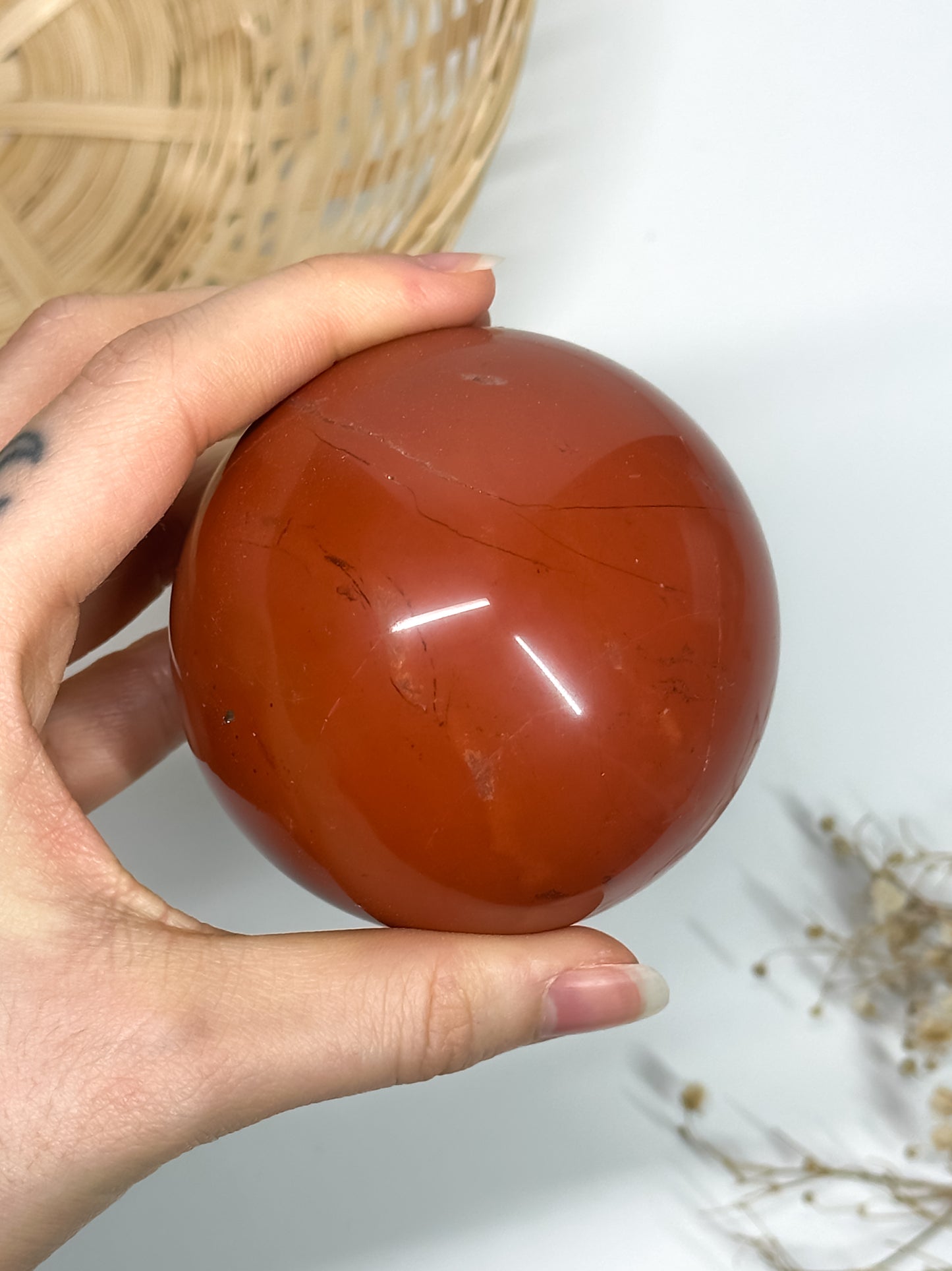 Sfera in Diaspro Rosso