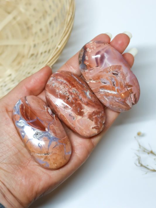 Palmstone in Agata Rosa (Cotton Candy, Pink Petal)