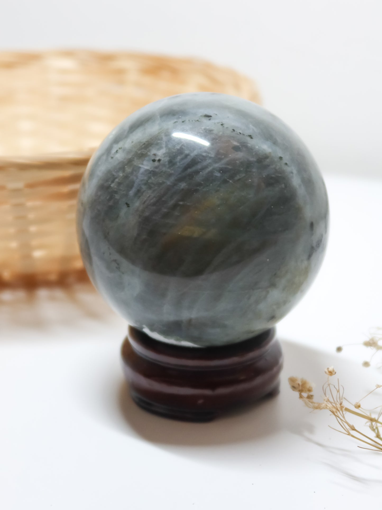 Sfera in Labradorite (con Supporto per Sfere)