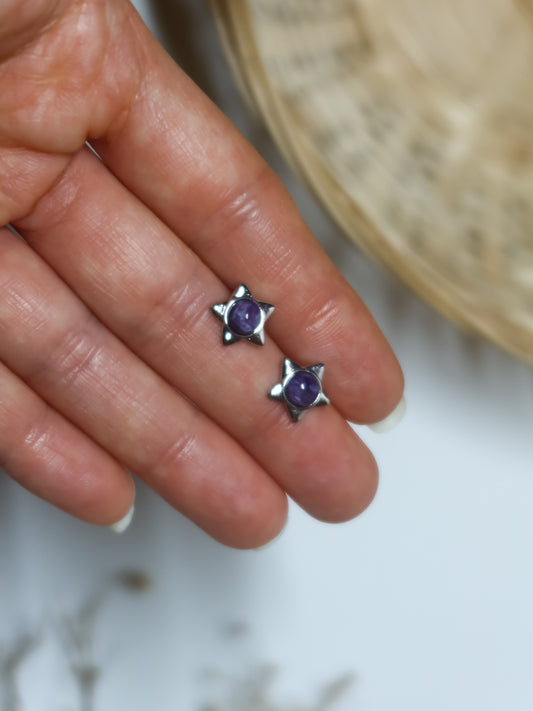 Orecchini in Ciaroite a Stella (Argento 925)