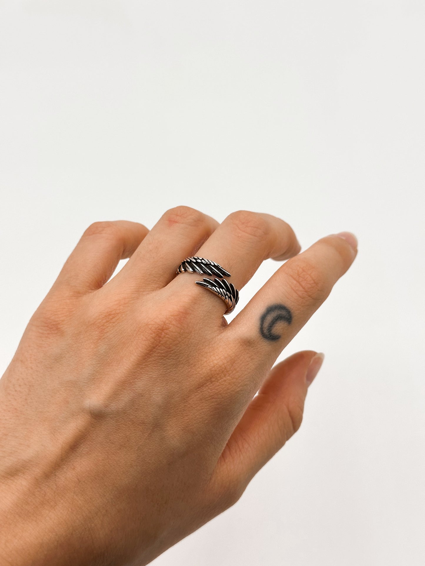 Anello ad Ali di Angelo (Argento 925)