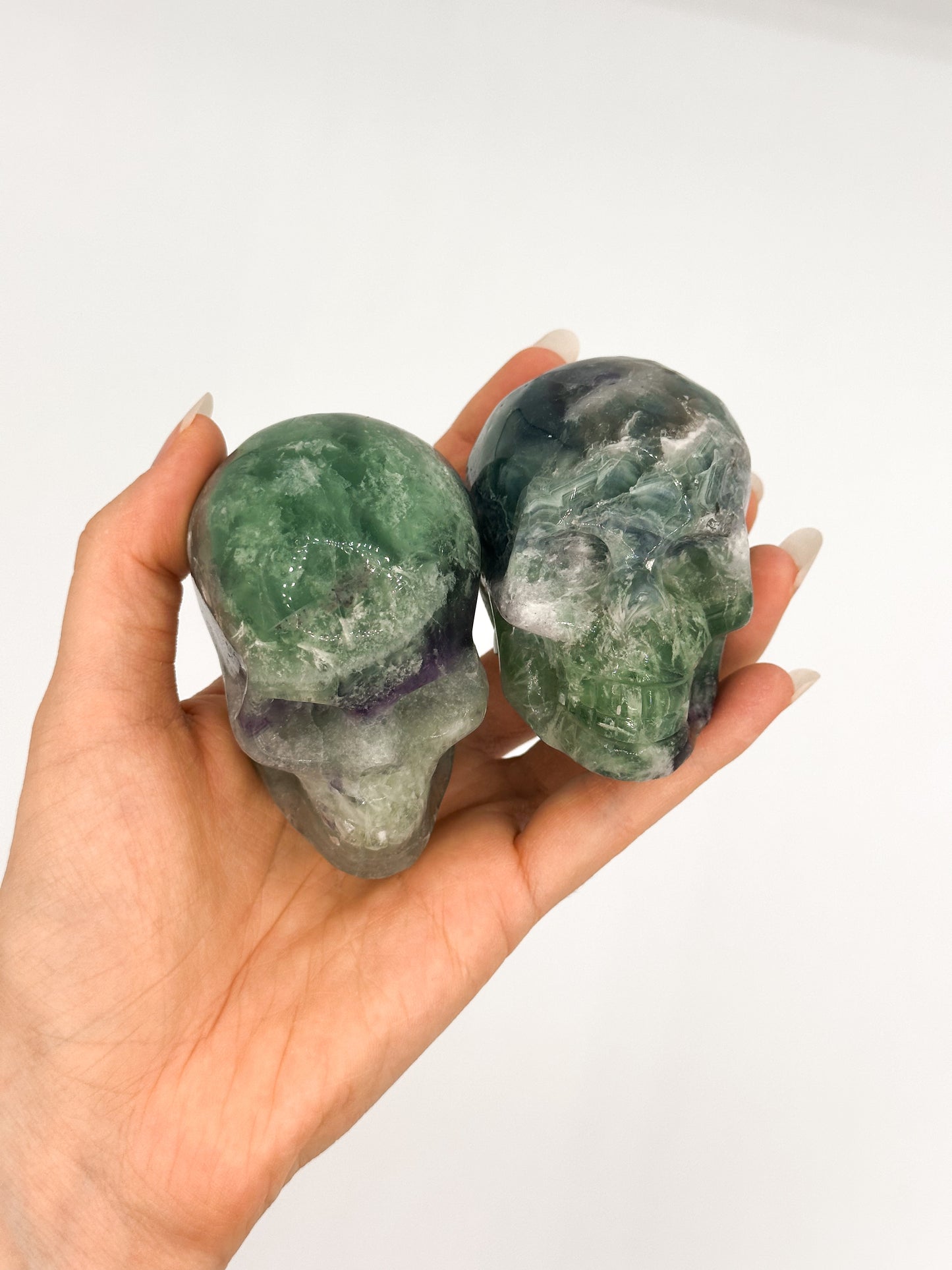 TESCHIO IN FLUORITE ARCOBALENO