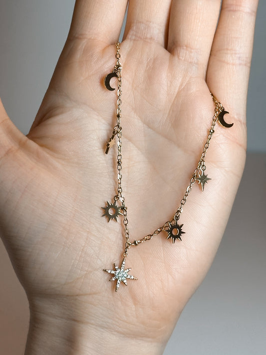 COLLANA CELESTIAL GOLD (ACCIAIO INOX)