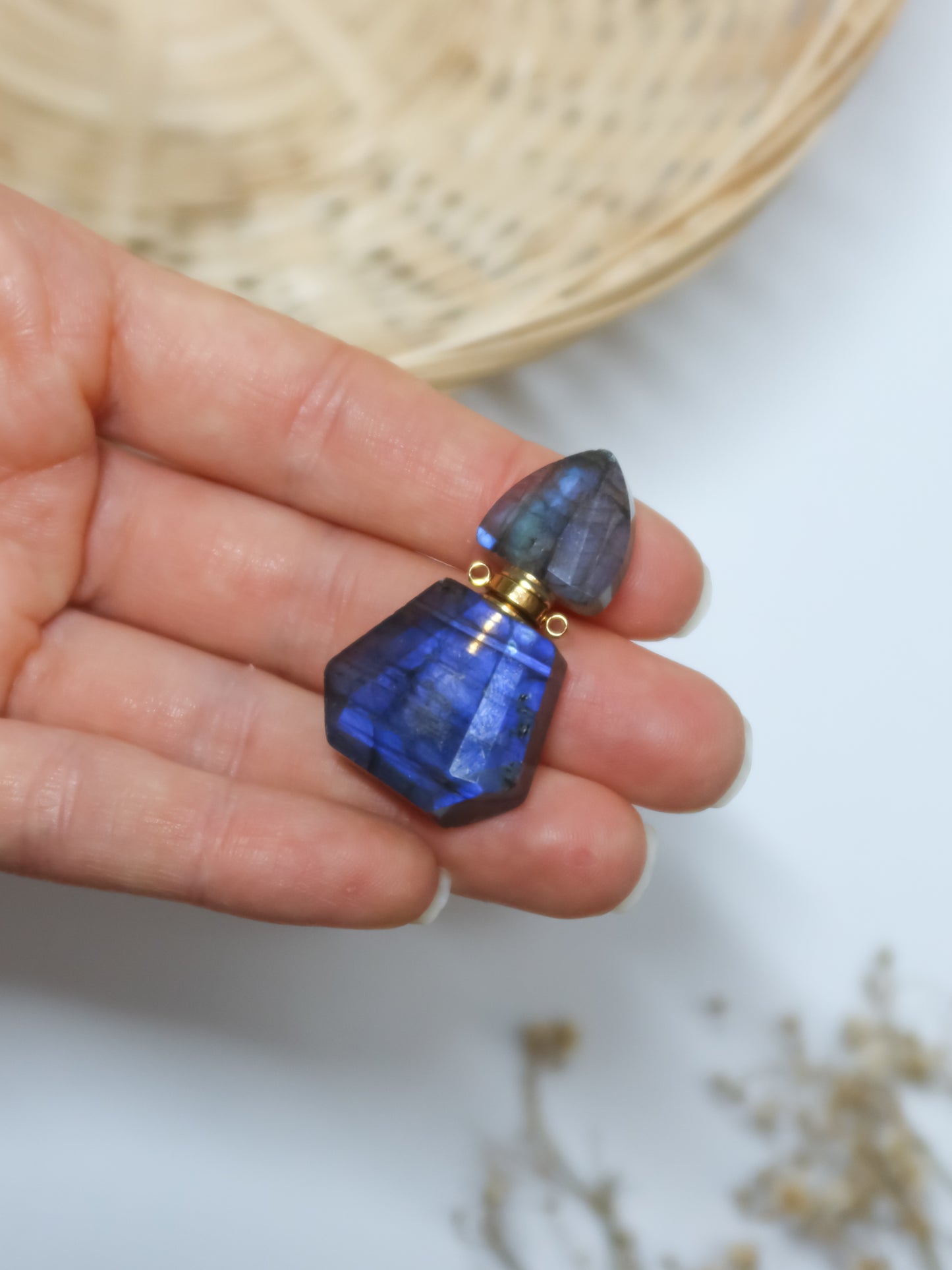 Ciondolo a Bottiglietta in Labradorite