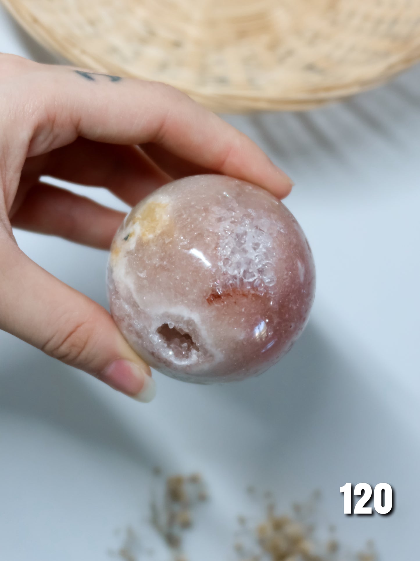 Sfera in Ametista Rosa