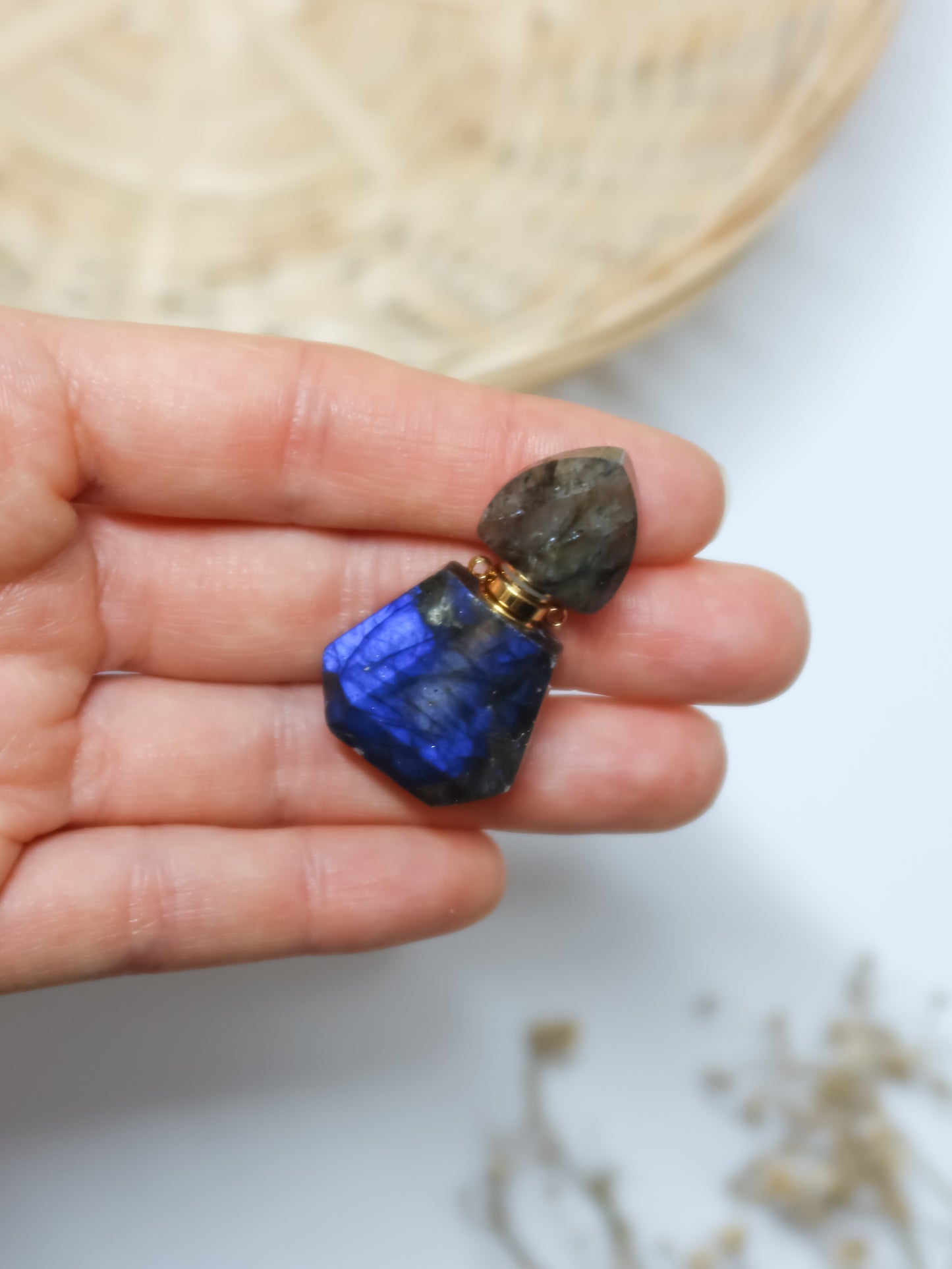 Ciondolo a Bottiglietta in Labradorite