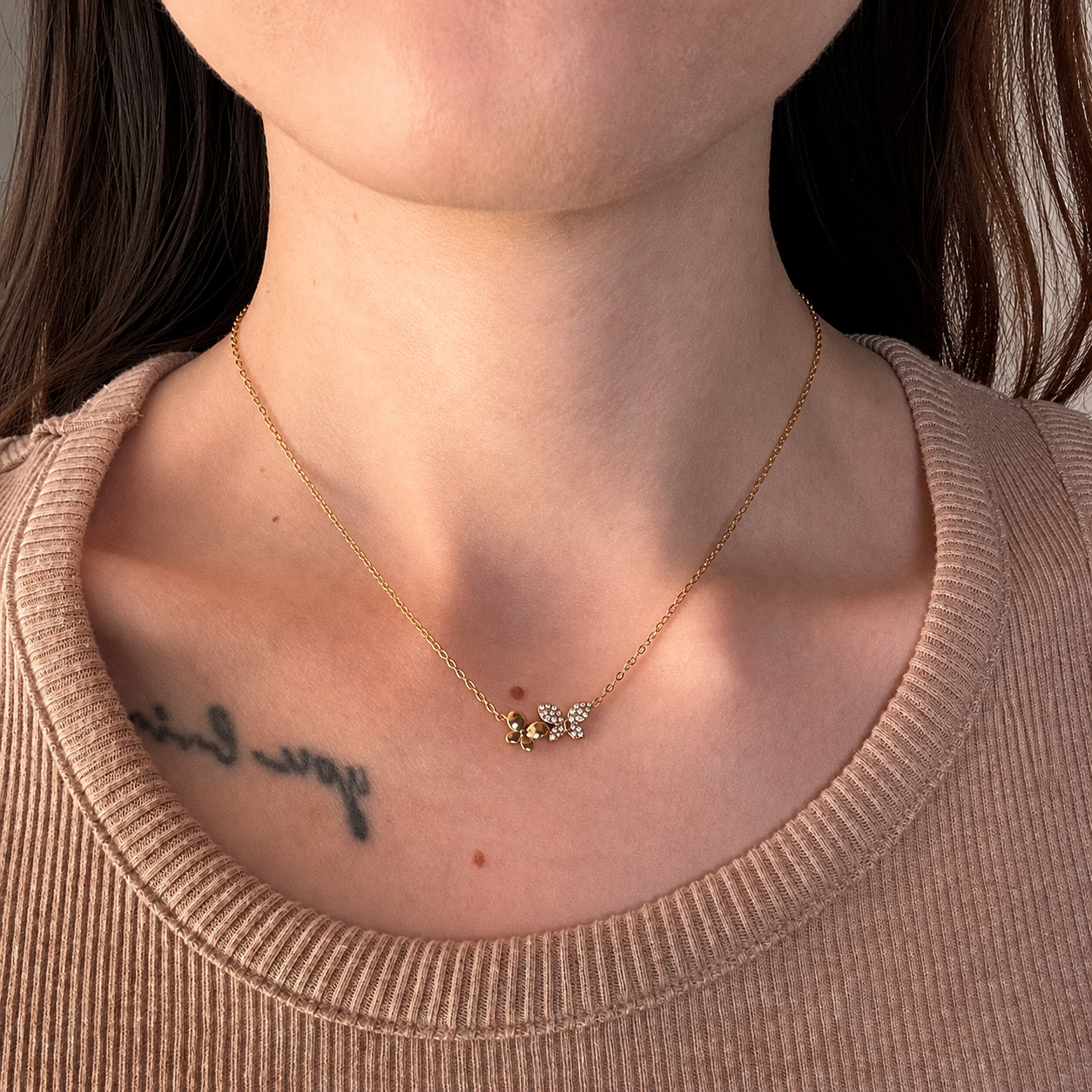 COLLANA WINGS (ACCIAIO INOX)