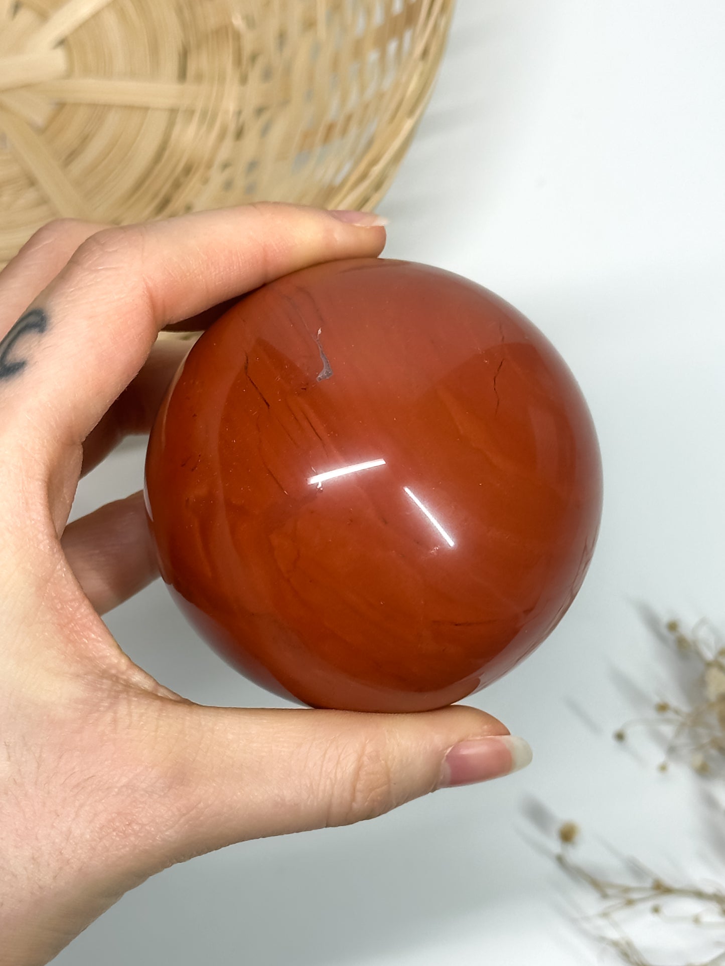 Sfera in Diaspro Rosso