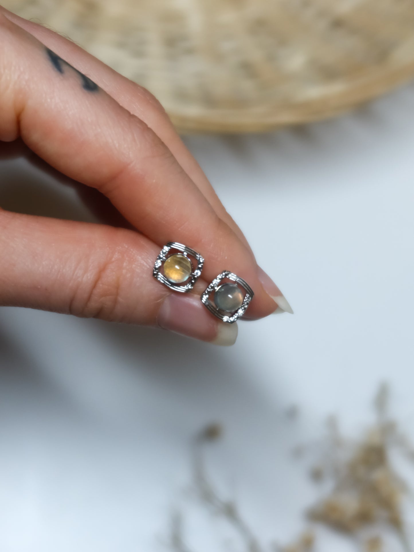 Orecchini in Labradorite