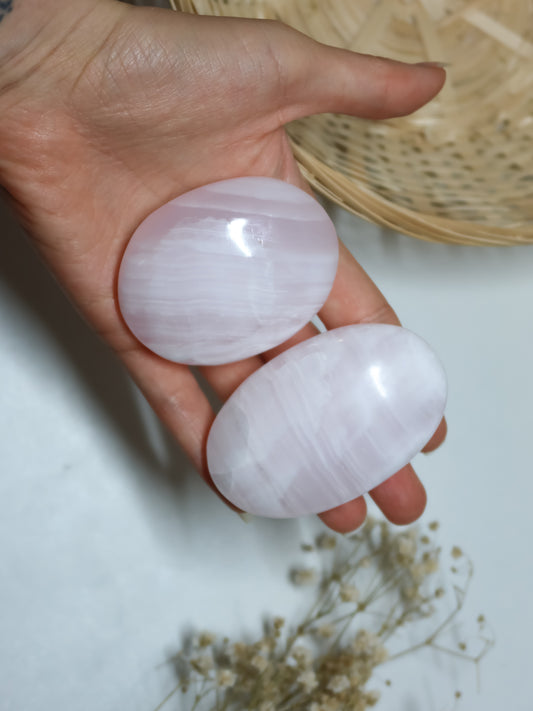 Palmstone in Calcite Mangano (o Calcite Rosa)