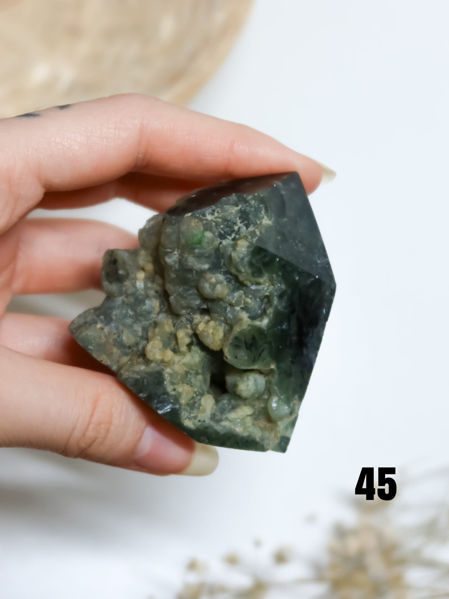 Torre in Prehnite con Epidoto