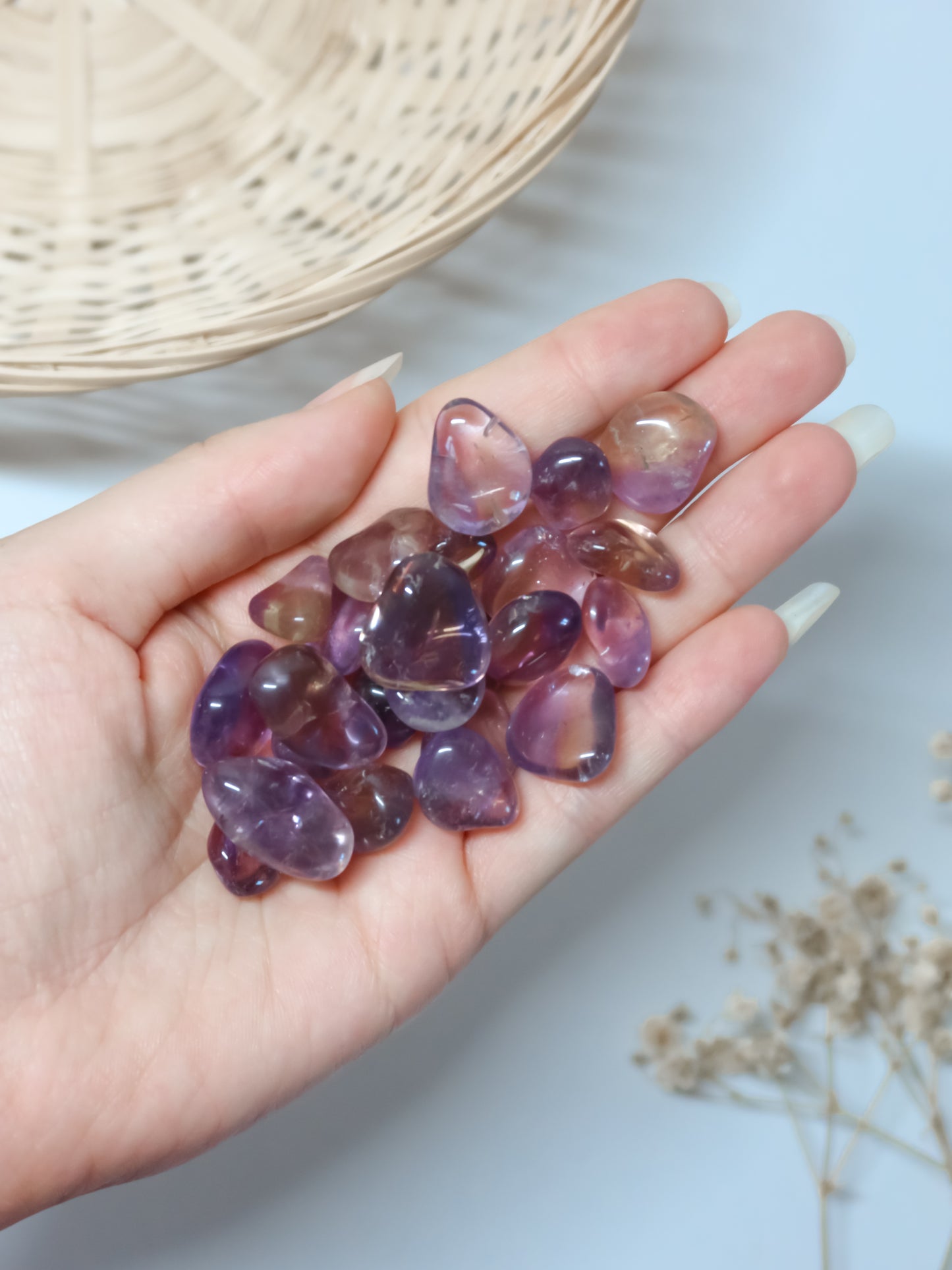 Ametrino (o Ametrina) Burattato (3 Mini Pietre)