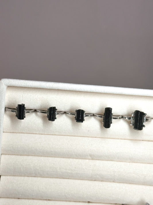 ANELLO IN TORMALINA NERA