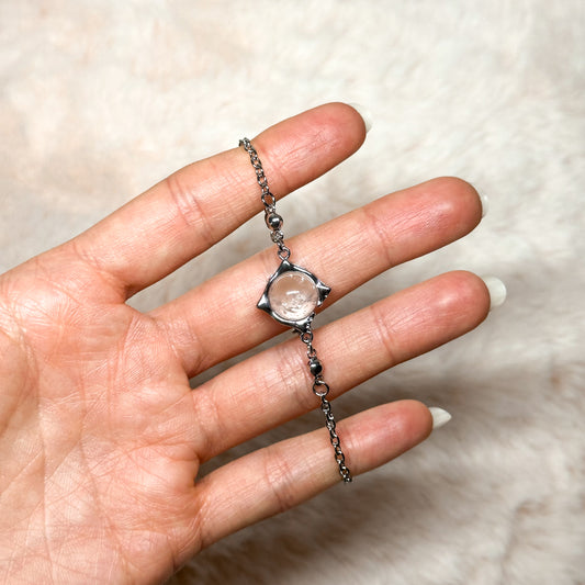 BRACCIALE THORN IN QUARZO ROSA