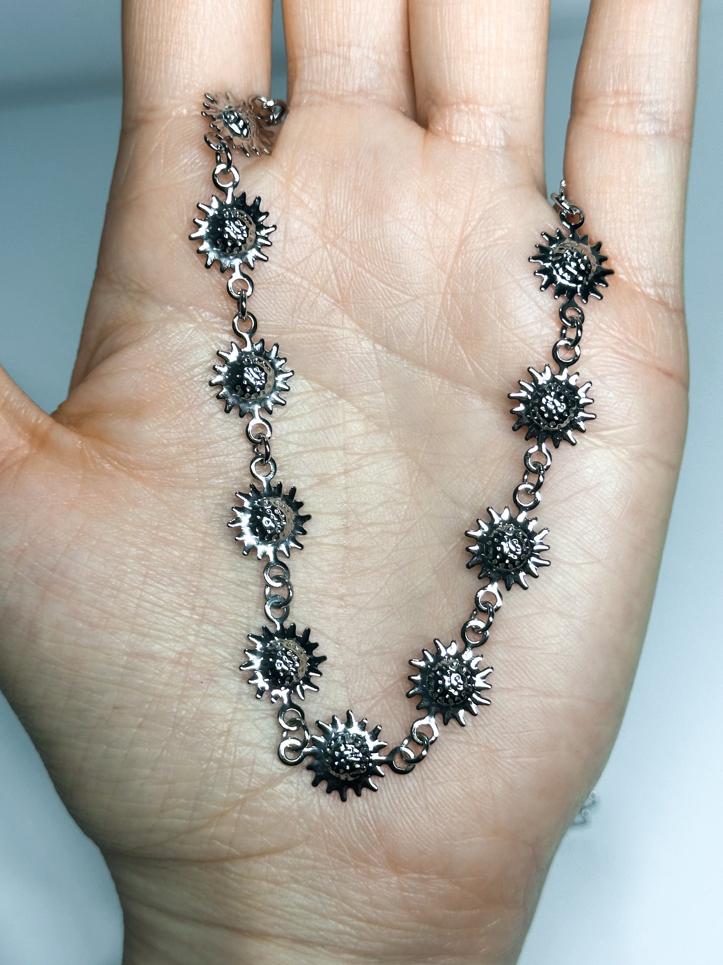 COLLANA GIRASOLI (ACCIAIO INOX)