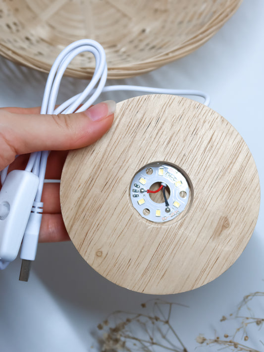 Supporto per Sfere con Led in Legno