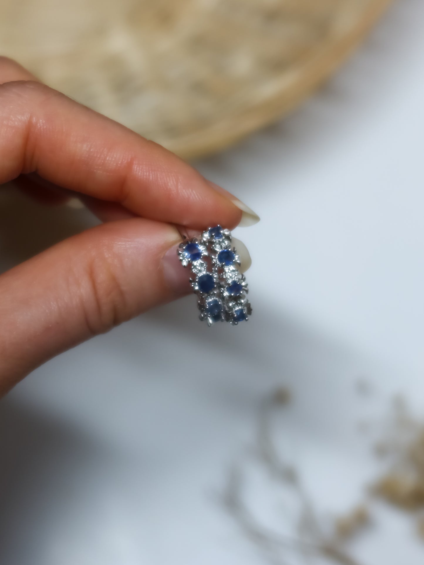 Anello in Zaffiro Blu