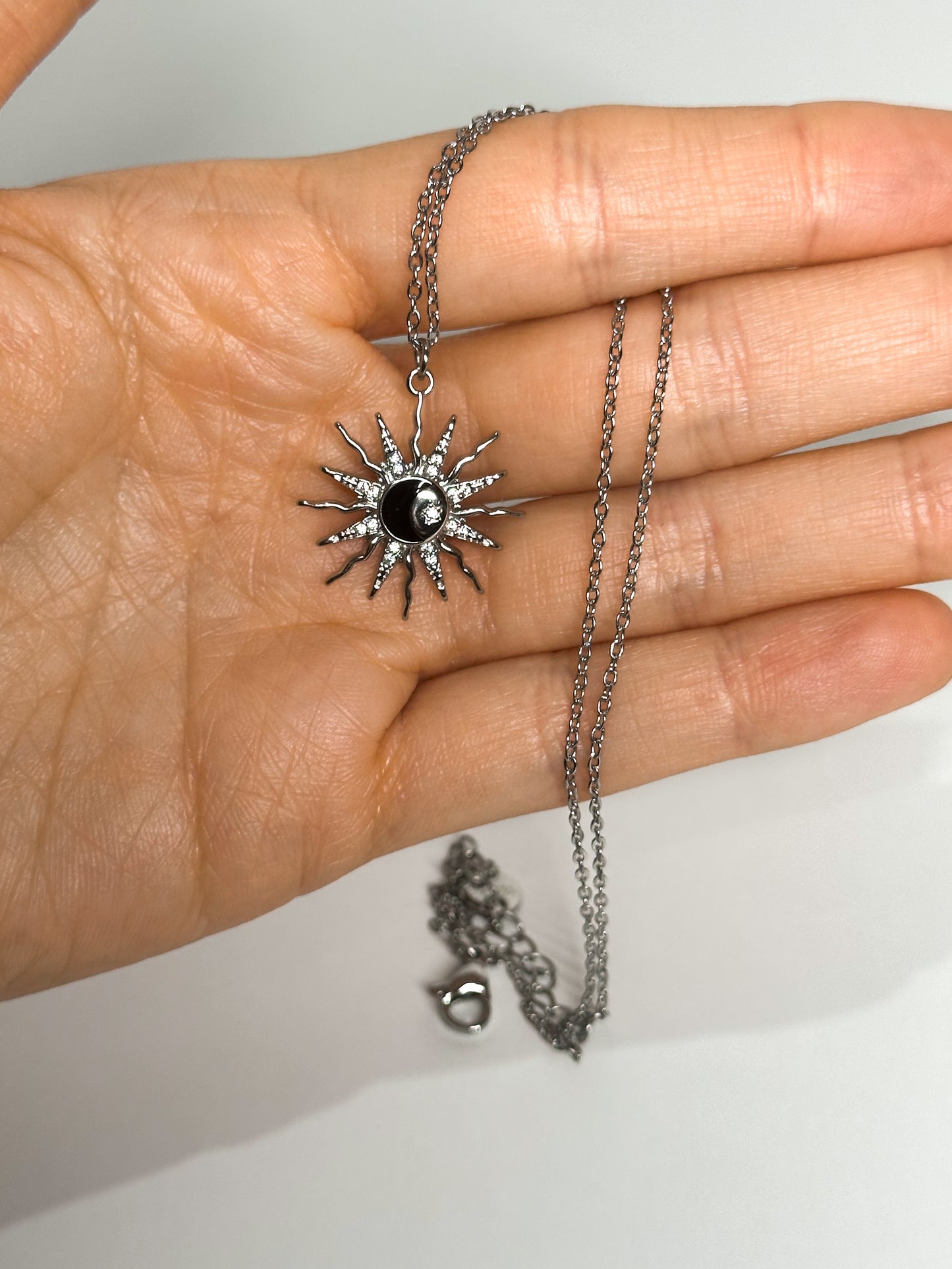 COLLANA SOLE E LUNA (ACCIAIO INOX)