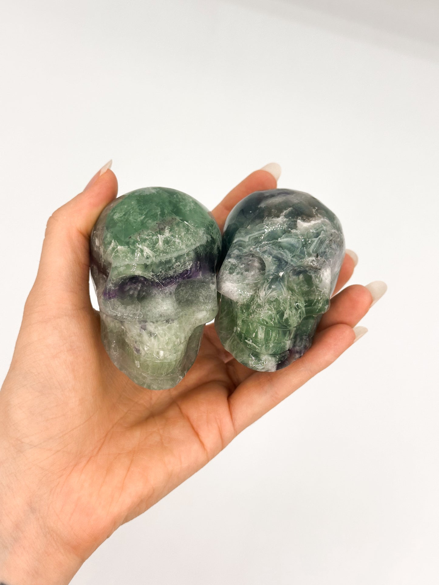 TESCHIO IN FLUORITE ARCOBALENO