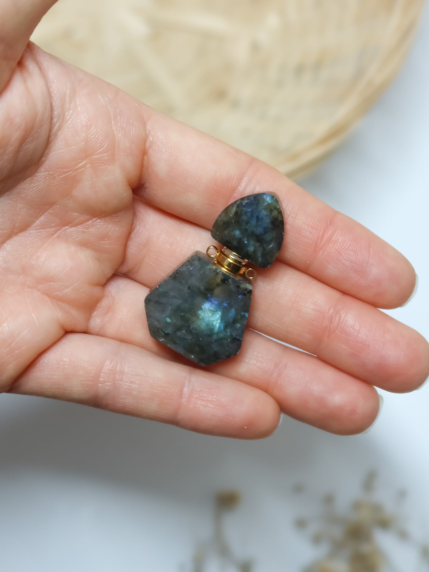 Ciondolo a Bottiglietta in Labradorite