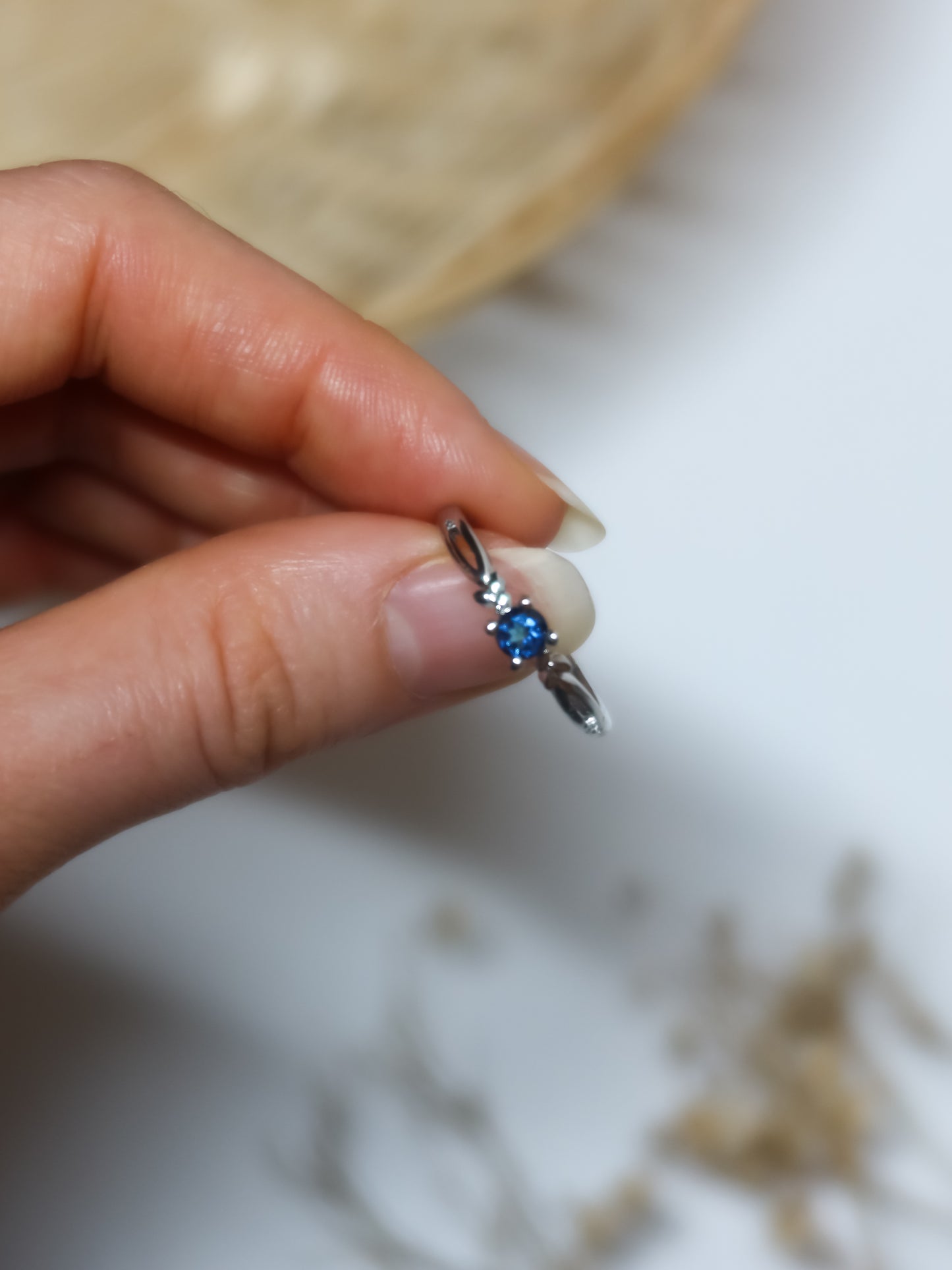 Anello in Topazio Blu