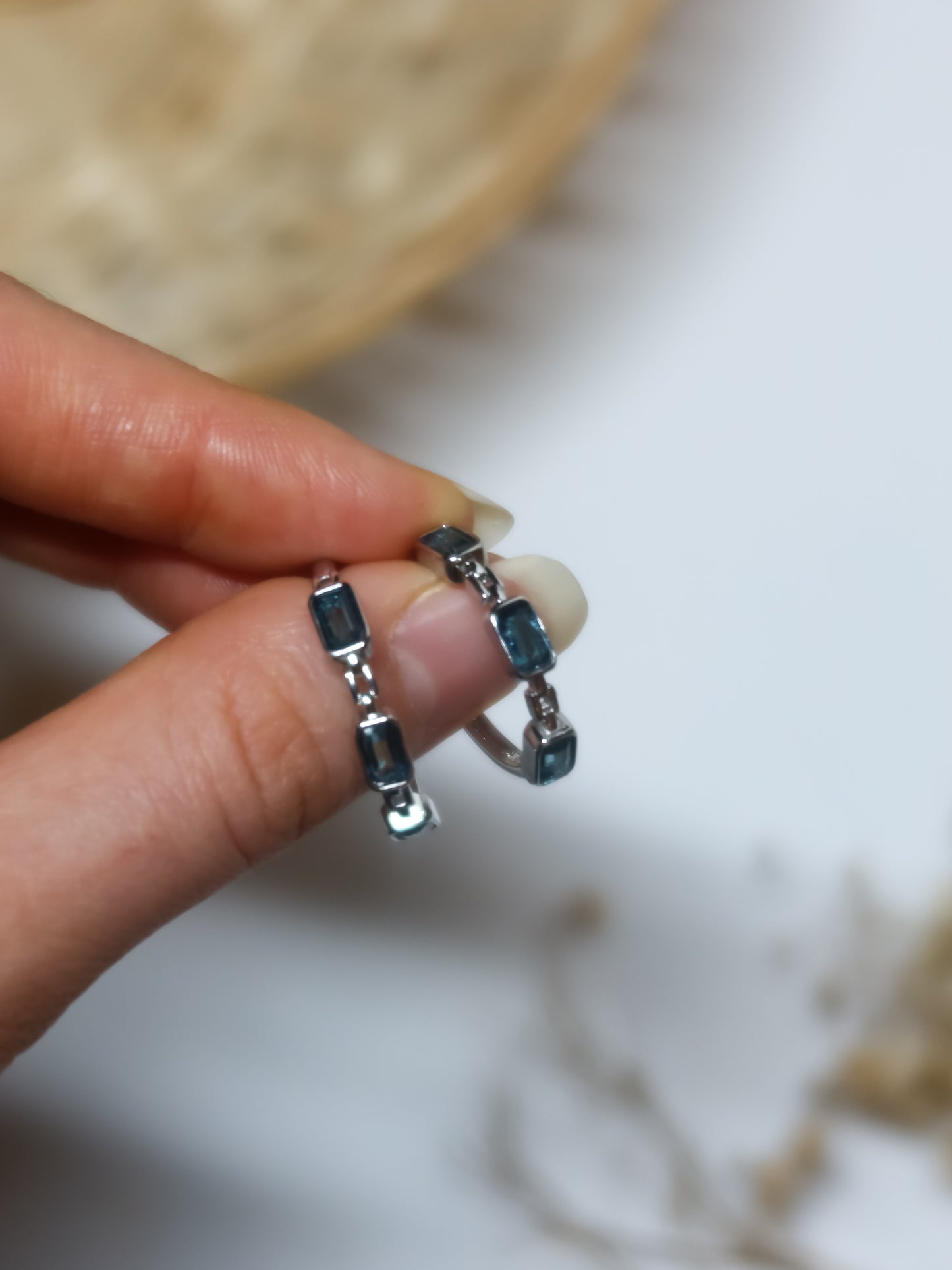 Anello in Topazio Blu