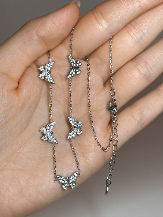 COLLANA FARFALLE (ACCIAIO INOX)