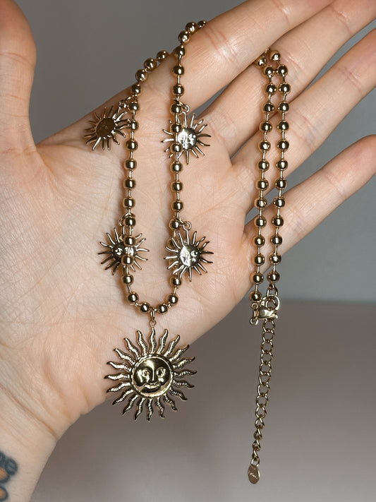 COLLANA SOLI GOLD (ACCIAIO INOX)