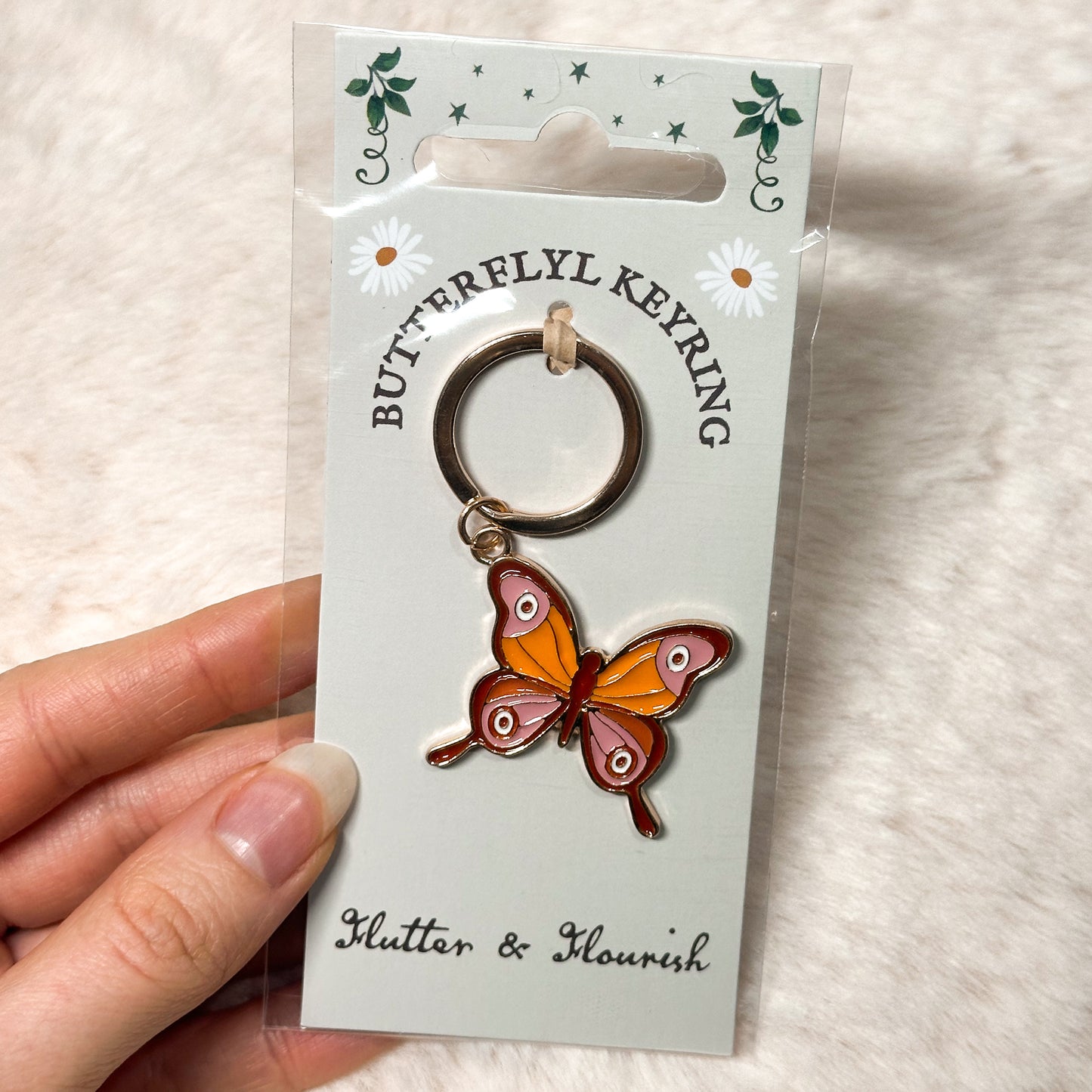 PORTACHIAVI SUN BUTTERFLY