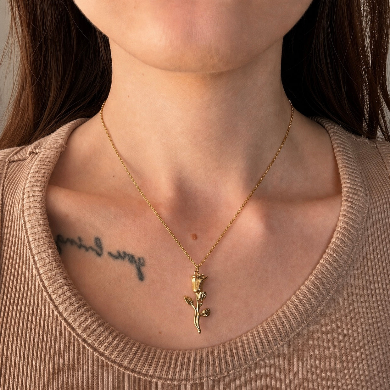 COLLANA ETERNAL ROSE (ACCIAIO INOX)