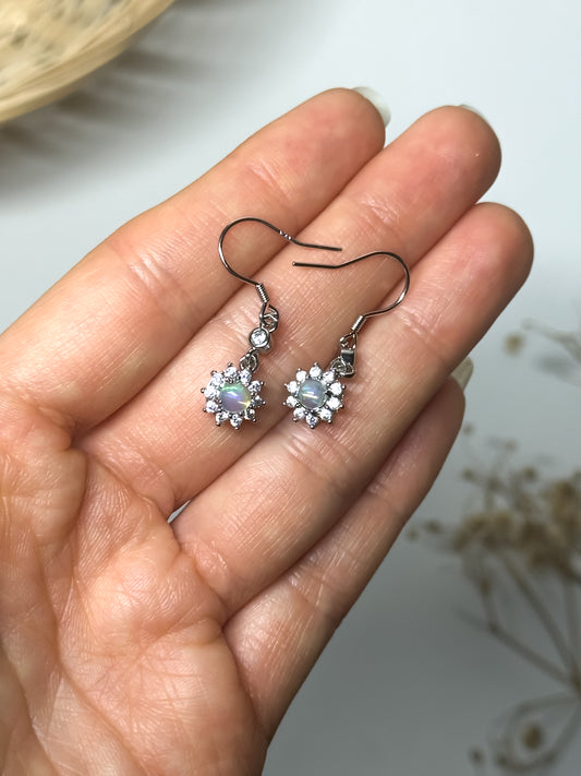 Orecchini in Opale Etiope a Fiore