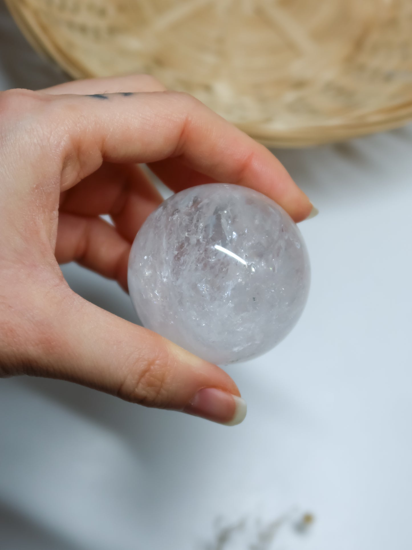 Sfera in Quarzo Ialino