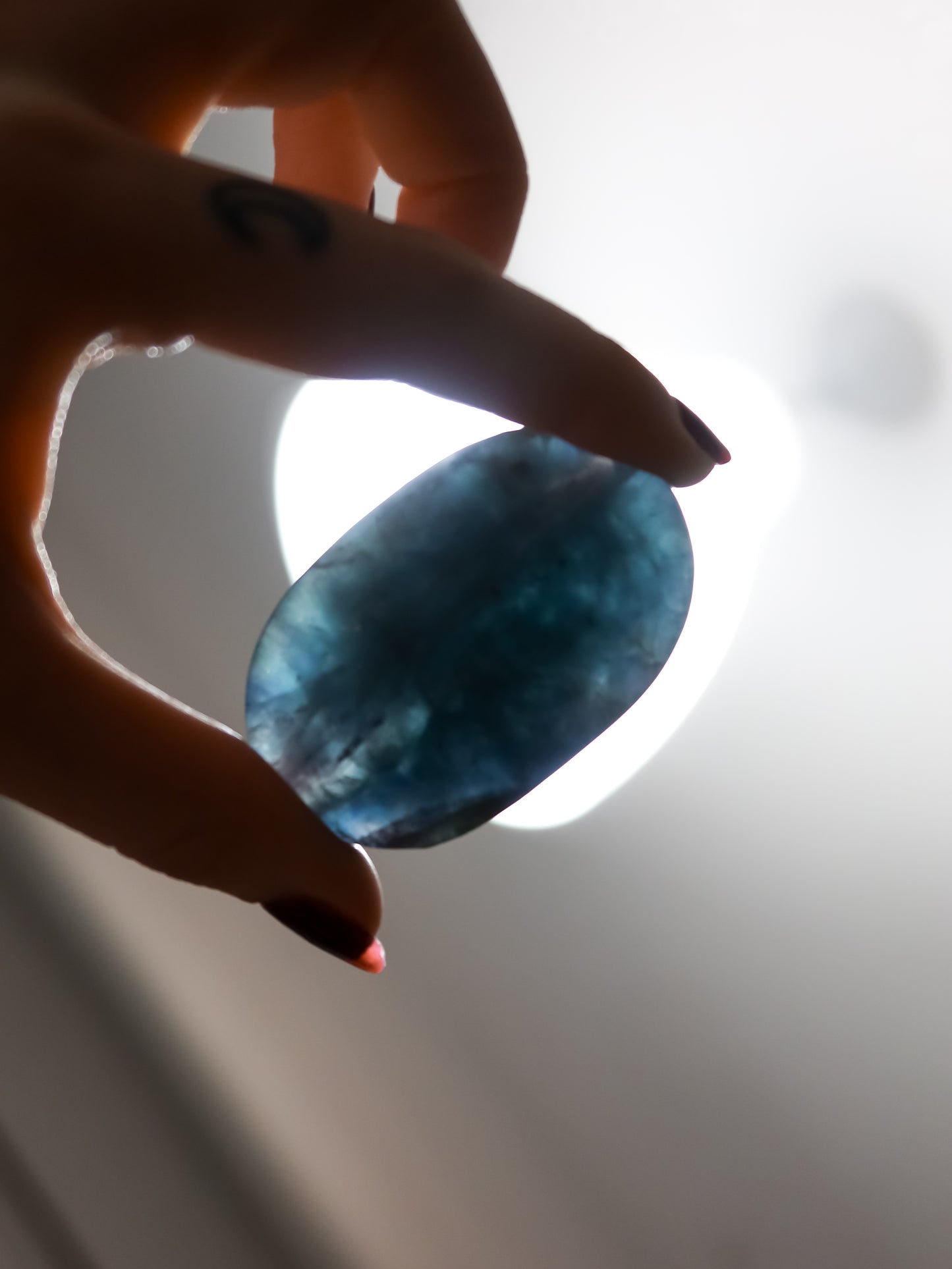 Palmstone in Fluorite Blu