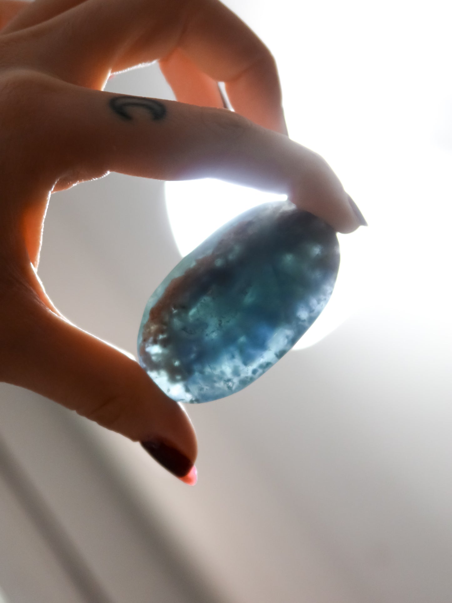 Palmstone in Fluorite Blu