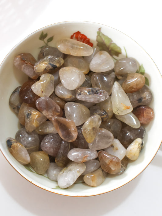 Quarzo Rutilato Burattato