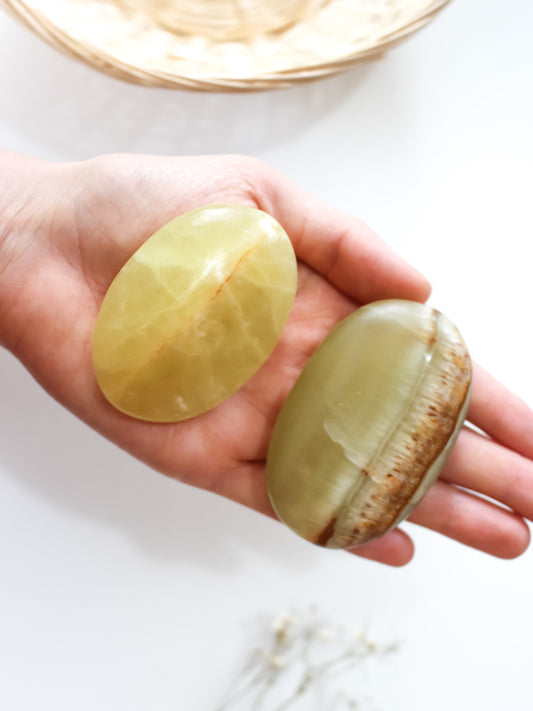 Palmstone di Calcite Limone