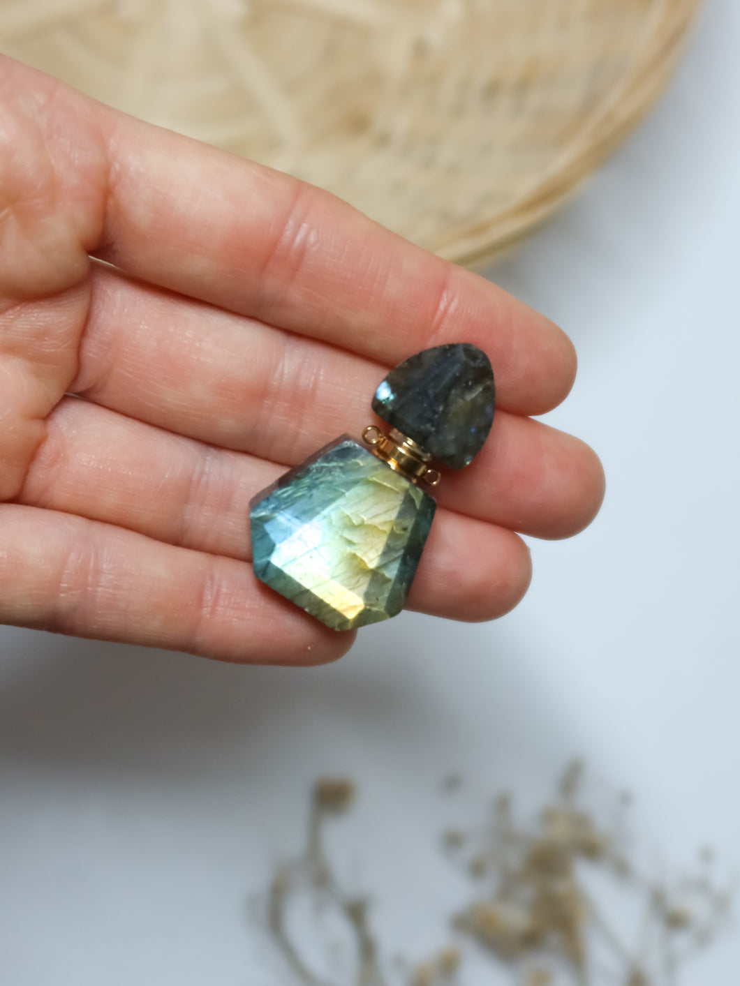 Ciondolo a Bottiglietta in Labradorite