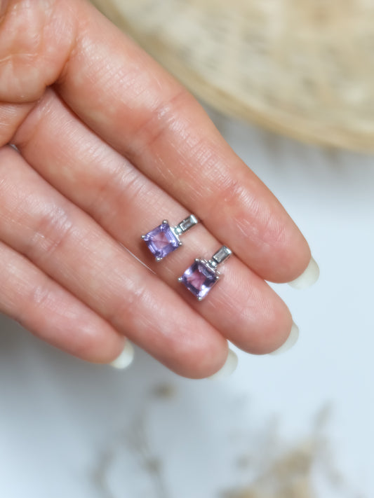 Orecchini in Ametista (Argento 925)