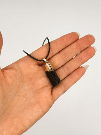 COLLANA IN TORMALINA NERA GOLD