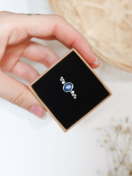 Anello in Cianite Blu (Argento 925)