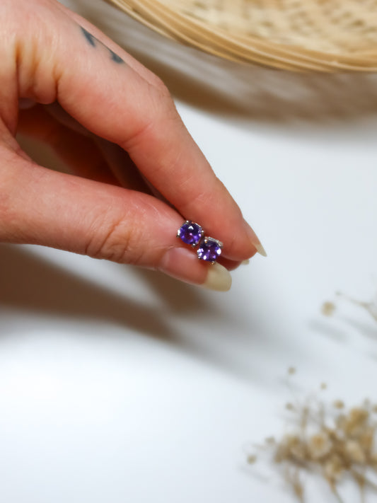 Orecchini in Ametista (Argento 925)