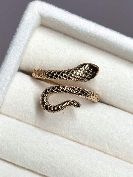 ANELLO SERPENTE GOLD (ACCIAIO INOX)