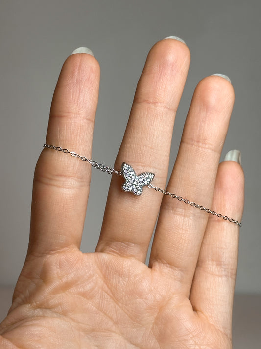 BRACCIALE FARFALLA (ACCIAIO INOX)