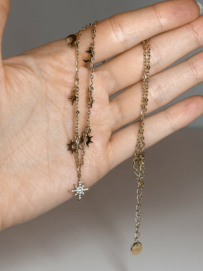 COLLANA CELESTIAL GOLD (ACCIAIO INOX)